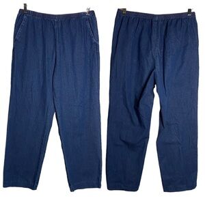 Karen Scott High Rise Straight Leg Jeans Loose Fit Large Petite PL LP